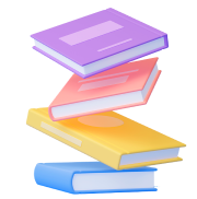 3d-render-books-fly-or-fall-on-blue-background-(1) 1